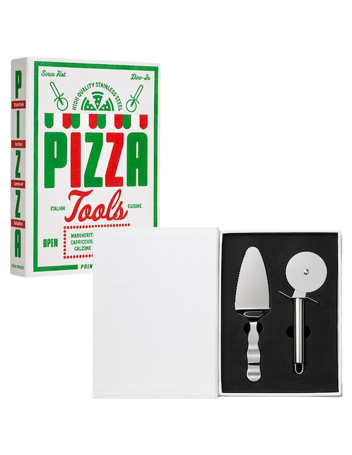 Caja decorativa con set Printworks Pizza Tools