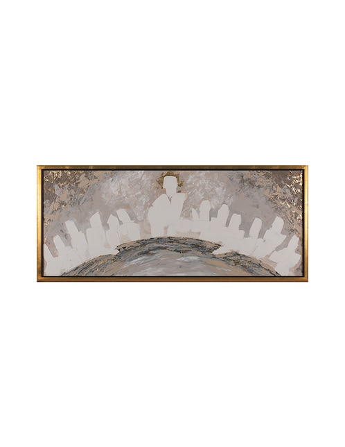 Pintura Última cena white&gold técnica mixta Vangardi