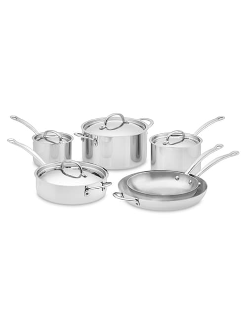 Batería de cocina Williams-Sonoma Wsok de acero inoxidable antiadherente convencional 10 piezas