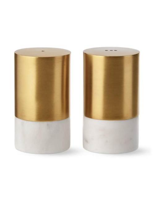 Salero y Pimentero Marble and Brass