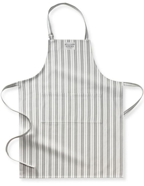 DELANTAL STRIPE 2019 1 PZA ALGOD, GRIS