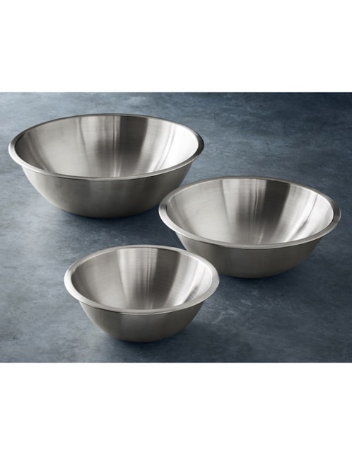 Set de bowls Open Kitchen 3 piezas de acero inoxidable