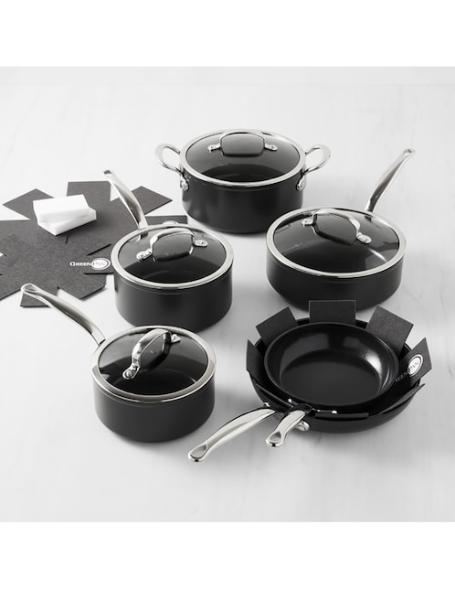 Batería de cocina Williams-Sonoma Premiere de cerámica antiadherente sin PFOA10 piezas