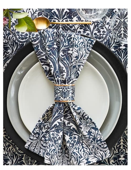 Set servilleta Morris & Co de algodón 4 piezas