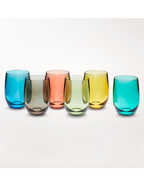 Set de vasos para vino DuraClear de tritán con 6 piezas