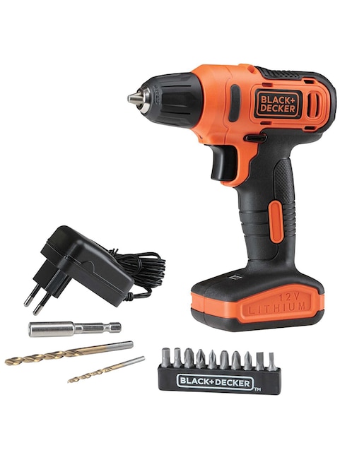 Taladro atornillador inalámbrico Black + Decker LD12S-B3 12 Volts