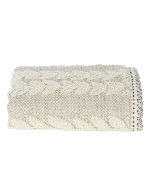 TOALLA DE BAÑO MARANTA, MANOS H, BEIGE