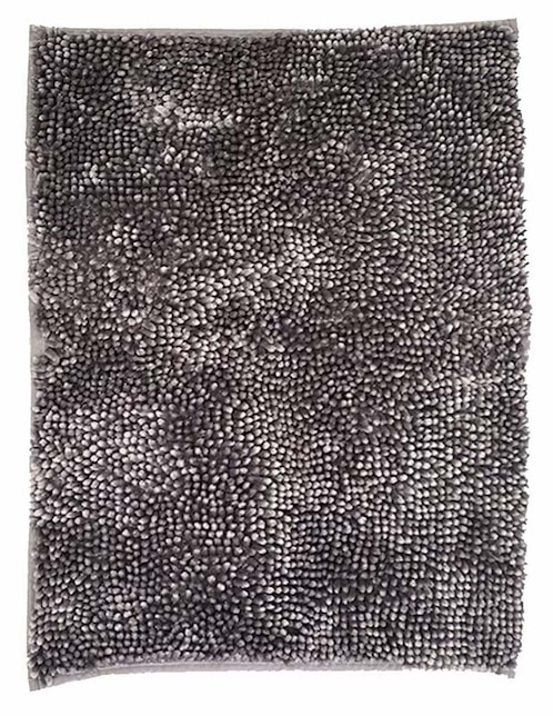 TAPETE DE BAÑO CHENILLE FURRY, M, GRIS