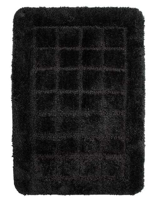 TAPETE DE BAÑO SQUA, 40 X 60 CM, NEGRO