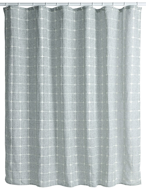 CORTINA BAÑO SQUA, 180 X 180 CM, VERDE