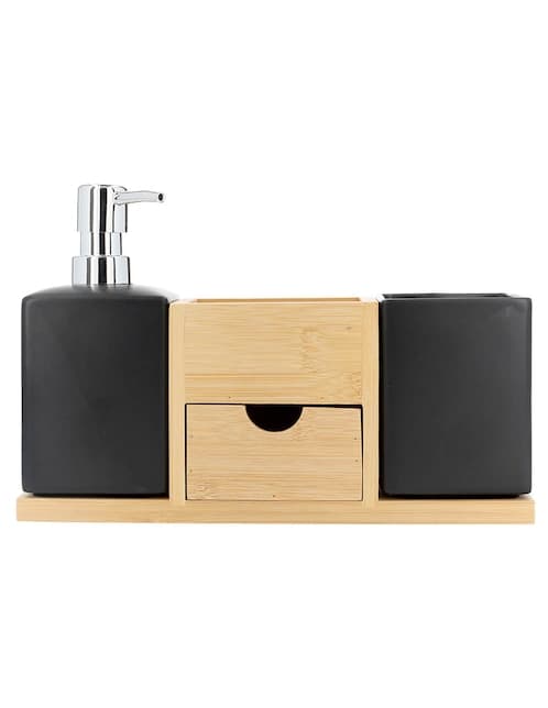 JGO ACC BAÑO, M HAUS, NEGRO