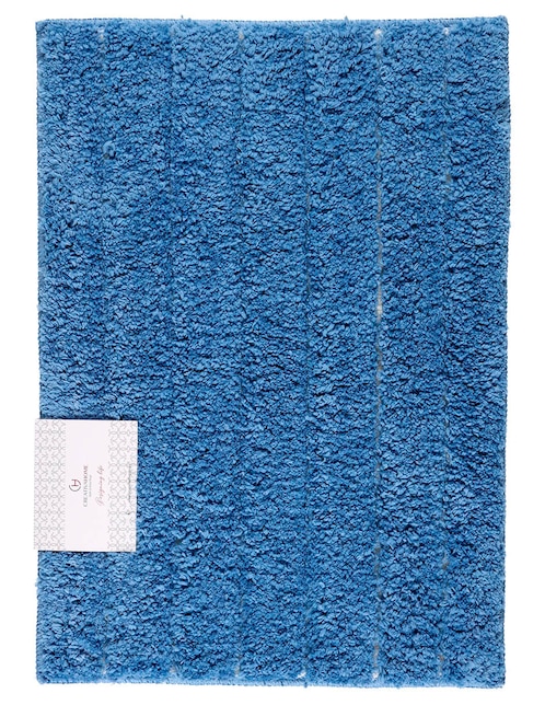 TAPETE DE BAÑO LÍNEA, 45 X 65 CM, AZUL