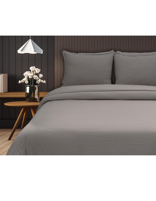 DUVET C/RELLENO MF PRELAVADA, KS, GRIS