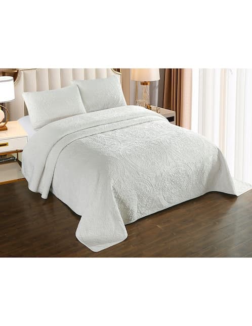 SET COLCHA MEDALLION, KS, BLANCO HAUS
