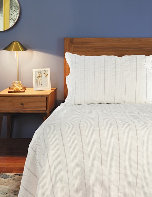SET COLCHA SONIA, MAT-QS, BLANCO HAUS
