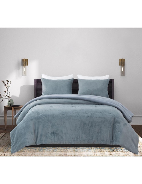 COBERTOR I.COCO FLANNEL, KS, AZUL HAUS