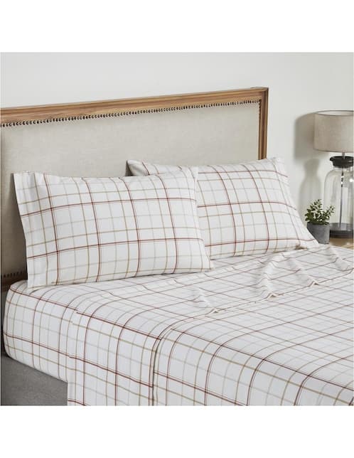 JGO SABANAS I.FLANNEL TARTA, KS, BEIGE