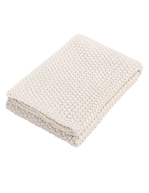 FRAZADA KNITING, ESTÁNDAR, BEIGE HAUS