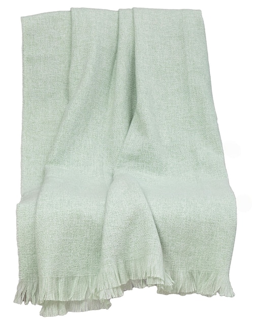 FRAZADA MOHAIR, ESTÁNDAR, VERDE CLARO
