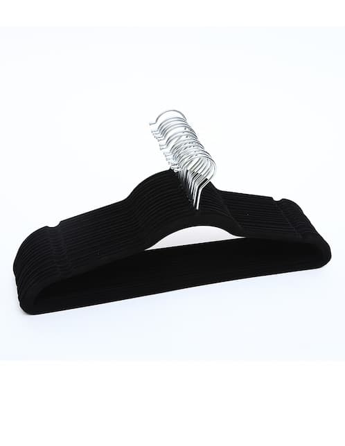 SET GANCHO 30 PIEZAS TERCIOPELO, NEGRO