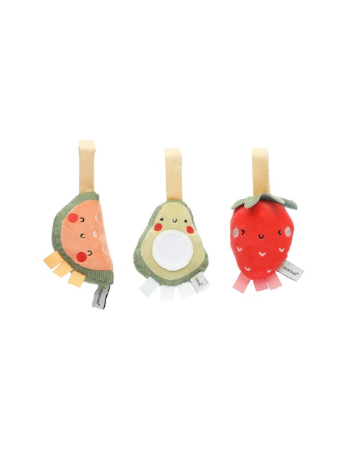 Juguete portátil para carriola frutas Pearhead