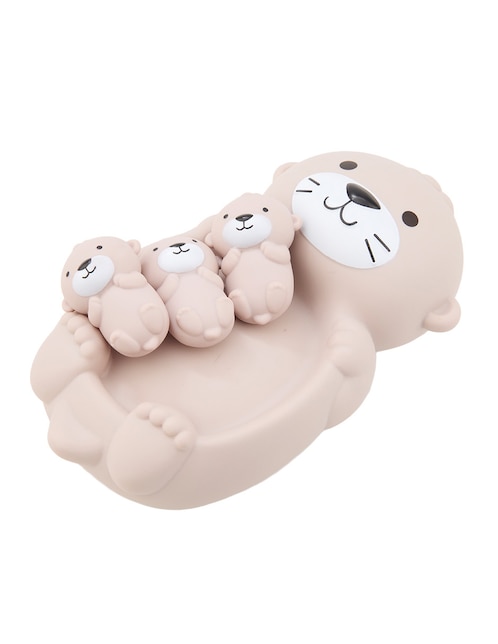 Juguete de baño set nutrias flotantes para agua Mon Caramel