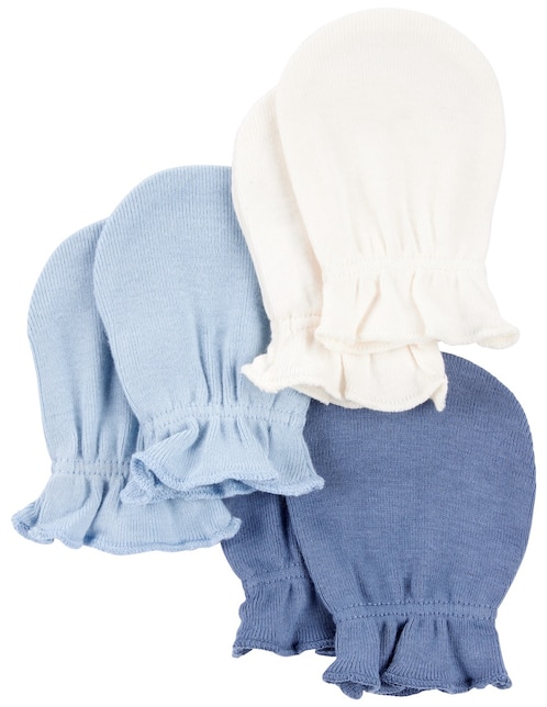 SET MANOPLAS CARTER'S, 0-3 MESES, AZUL