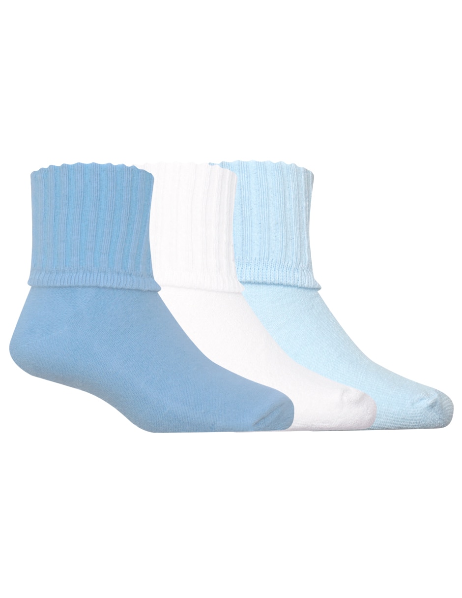 CALCETIN MON, 0-6 MESES, AZUL PLUMBAGO