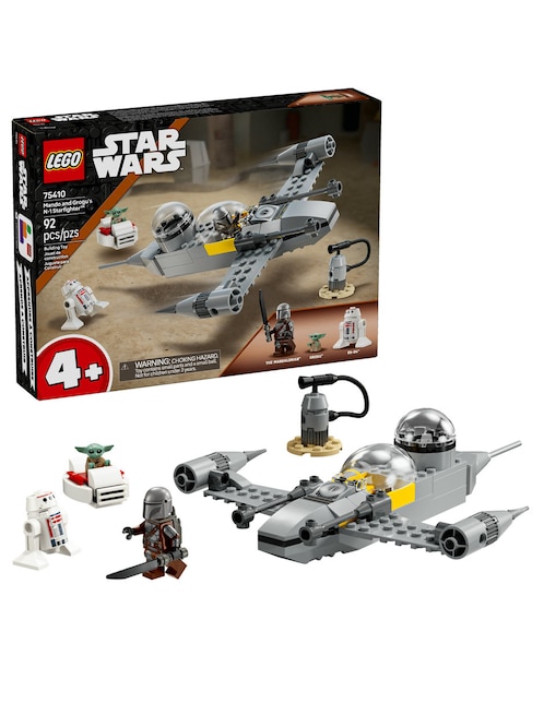 Lego Star Wars Caza Estelar N-1 de Mando y Grogu 75410