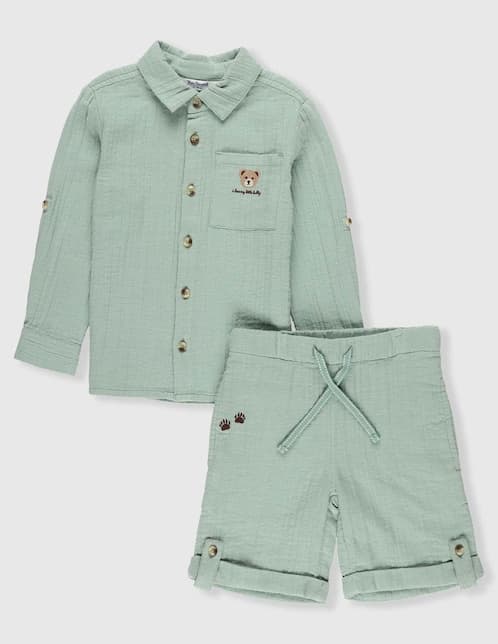 CONJ SHORT M, 12-18 MESES, VERDE