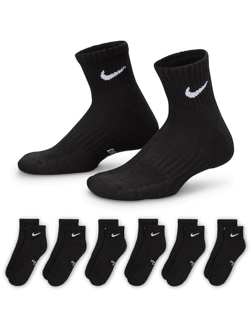 CALCETA NIKE SX6912-010 6 P, CH, NEGRO
