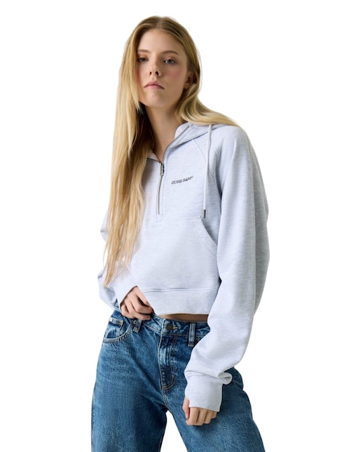 SUDADERA GUESS JEANS W6RQ07K6, G, GRIS