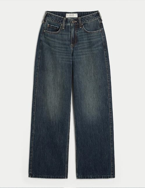 JEANS HOLLISTER KI3, 8 R, AZUL OBSCURO