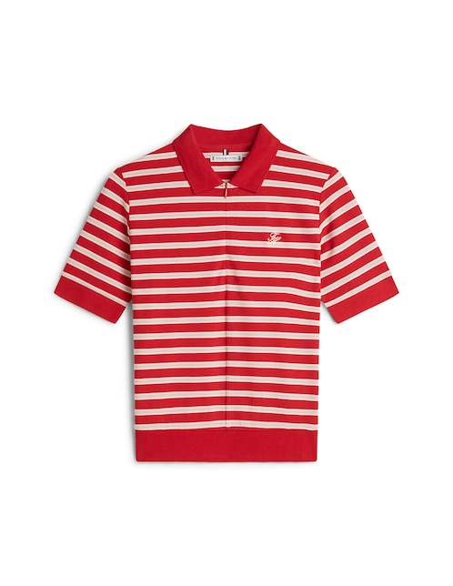 PLAYERA POLO TOMMY WW0WW4785, CH, ROJO
