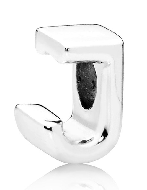 Charm de letras Pandora de plata