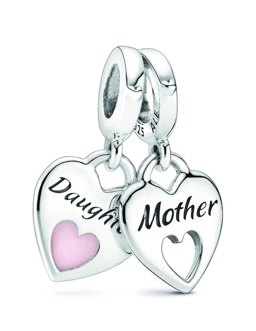 Dije de corazón Pandora de plata