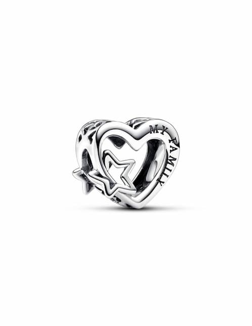 Charm de corazón Pandora Moments de plata P 925