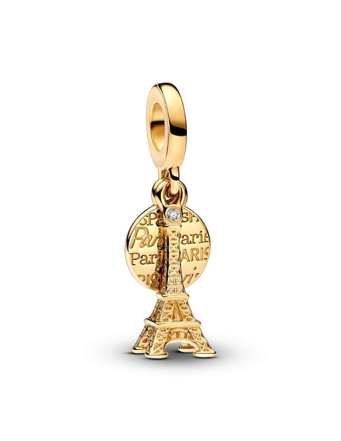 Charm de torre Eiffel Pandora Moments de plata P 925 diamante