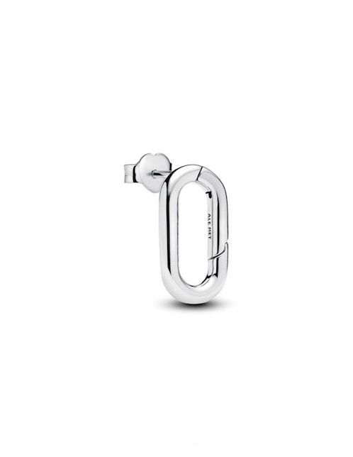 Aretes de eslabones Pandora de plata P 925 con acabado brillante