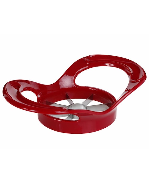 Cortador de manzanas Metaltex acero inoxidable rojo