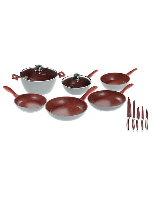 BATERÍA FAMILY SET ROJO 13PZ