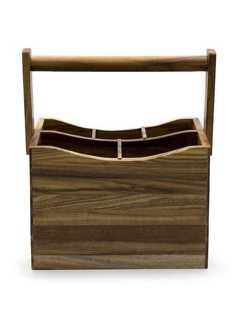 Pota cubiertos Home Ideas madera natural