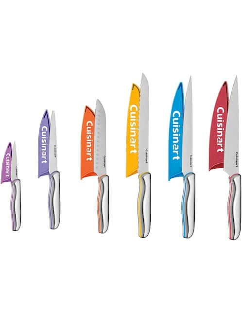 Set de cuchillos 12 piezas Cuisinart acero inoxidable
