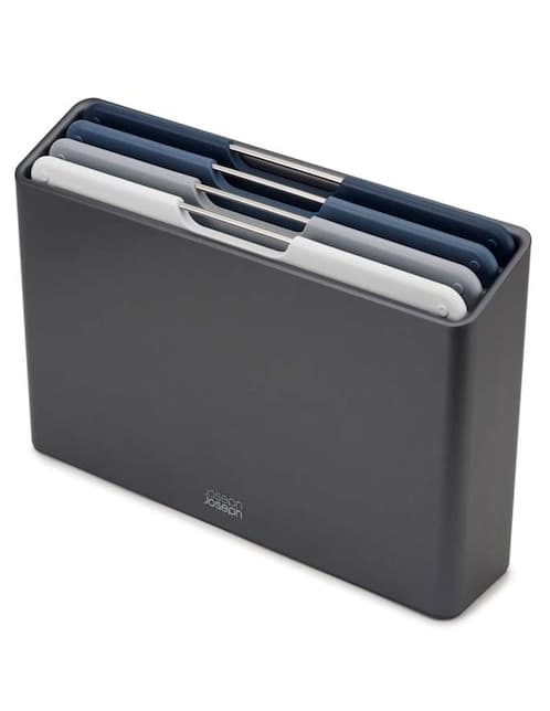 SET 4 TABLAS EN FOLIO JJ ACERO INOX NEGR