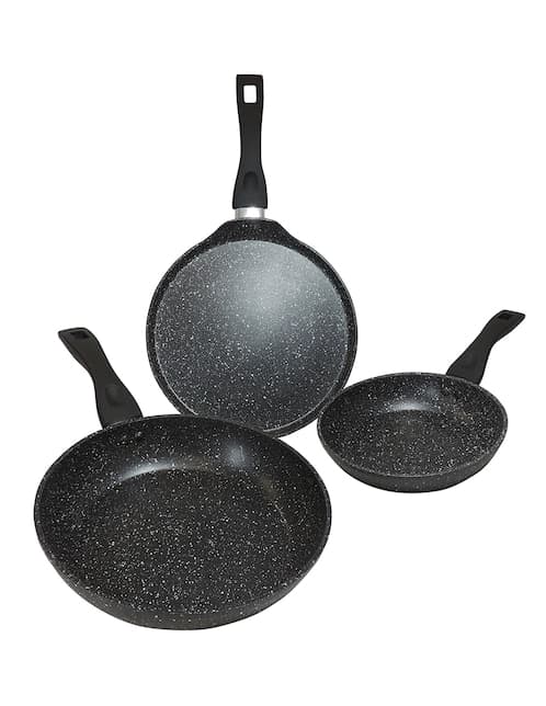 Batería de cocina Westinghouse aluminio antiadherente piedra 3 piezas