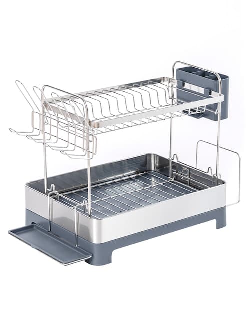 Escurridor de trastes Heuman Brand de acero inoxidable