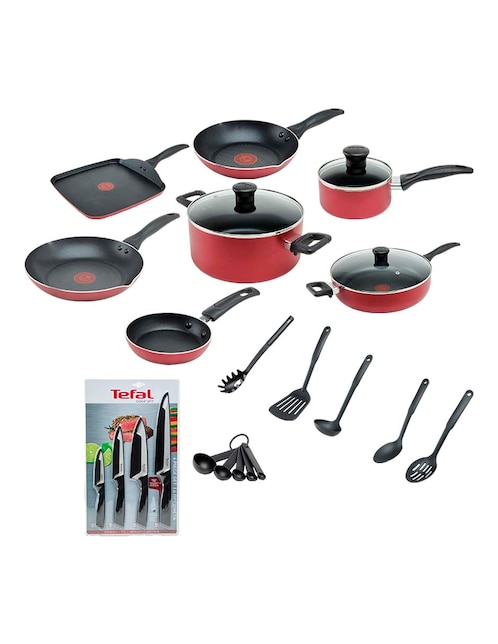 Batería de cocina T-fal Easy Care de aluminio antiadherente convencional 20 piezas