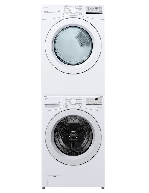 Combo lavadora + secadora LG gas/eléctrico 25 kg WM25WV2S6W.DF20WV2W