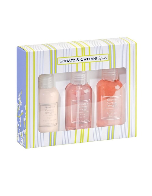 Set bath & body para hidratar Schatz & Cattani Spa Regalos 3 piezas