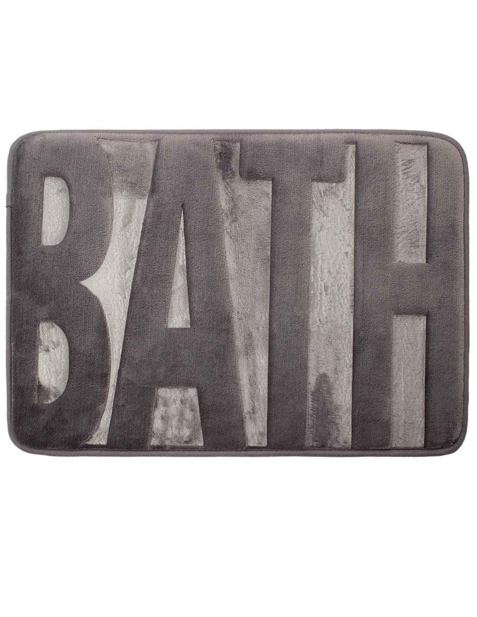 TAPETE DE BAÑO ME, 40 X 60, GRIS MEDIO